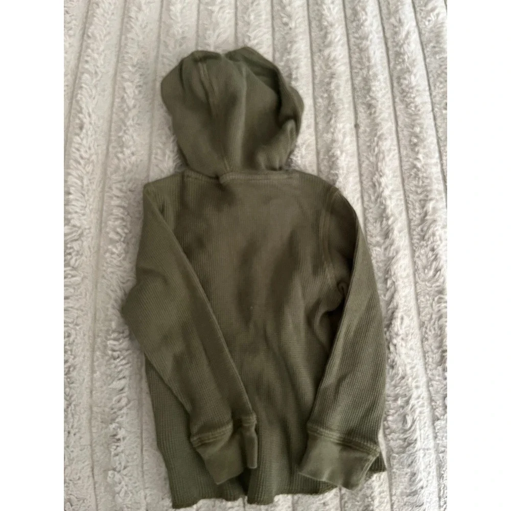 Bundle Gap Waffle Knit Hoodie & Wonder Nation Corduroy Ruffle Jumper Skirt